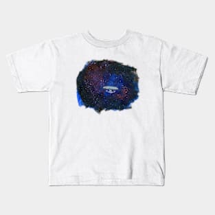 Enterprise D painting Kids T-Shirt